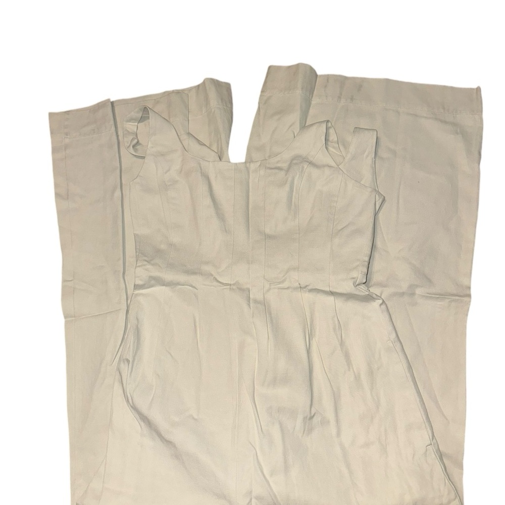 Madewell Wide-Leg Tank Jumpsuit in Drapey Twill NS224 Size 2 - Picture 9 of 11
